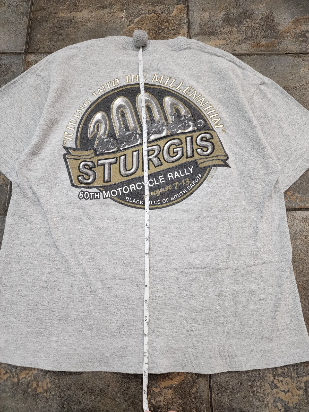 Vintage 2000 Sturgis Motorcycle Rally Medium Black Hills Biker Skater T Shirt