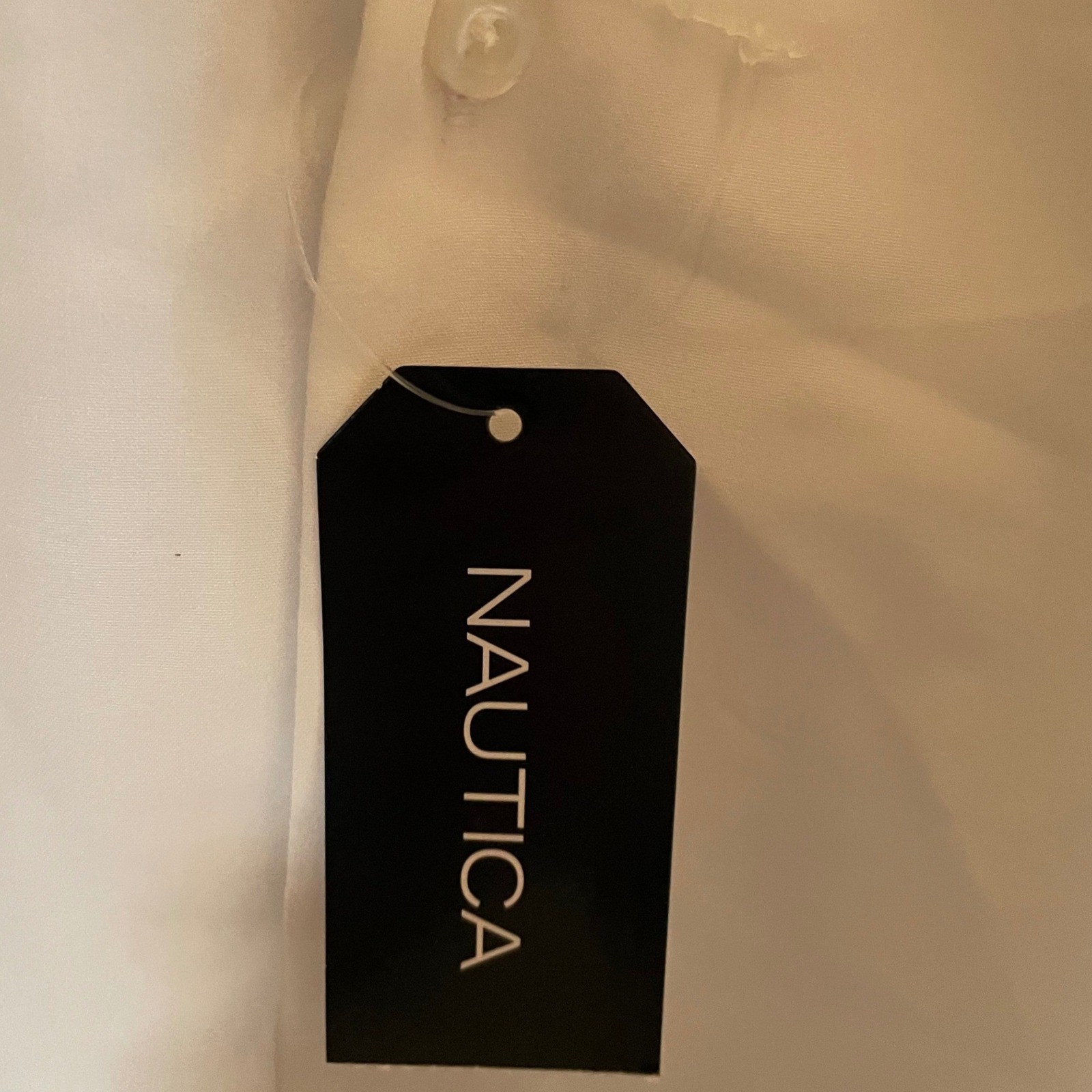 BRAND NEW Nautica Performance Super Shirt Men XL White Slim Fit Stretch NWT