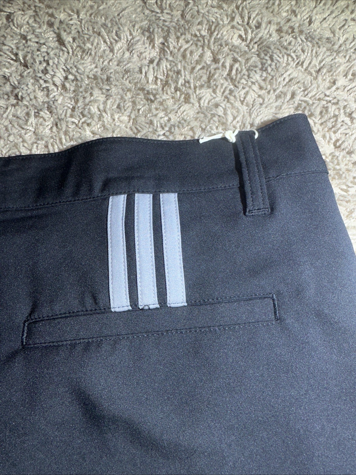 NEW Men’s Adidas Size 38 Black Flat Front Golf Shorts 9″ Inseam