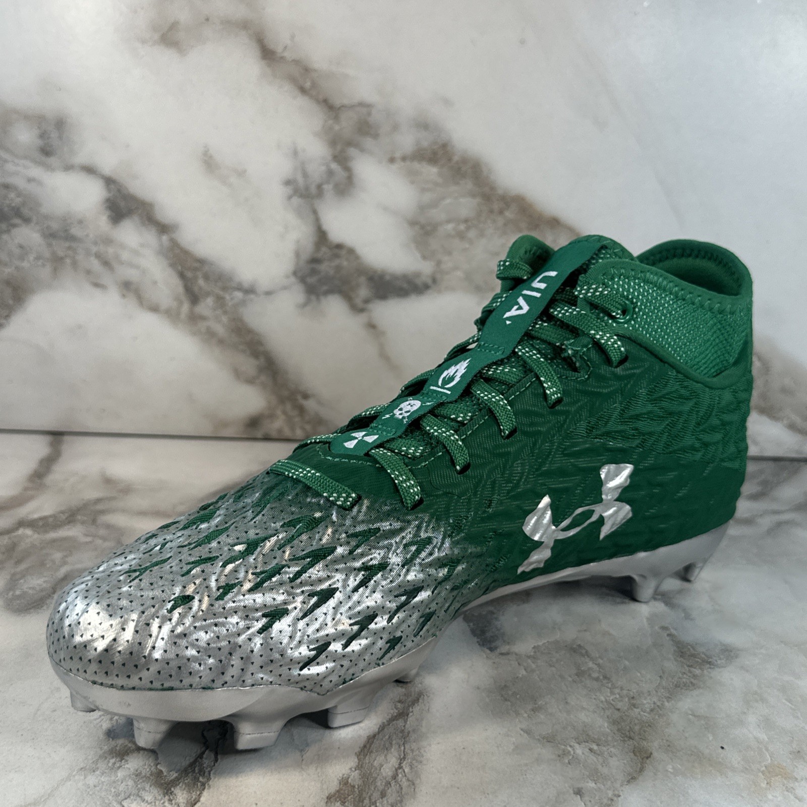 Under Armour UA Spotlight 4 MC Football Cleats Mens SZ 8.5 Green New 3027977-300
