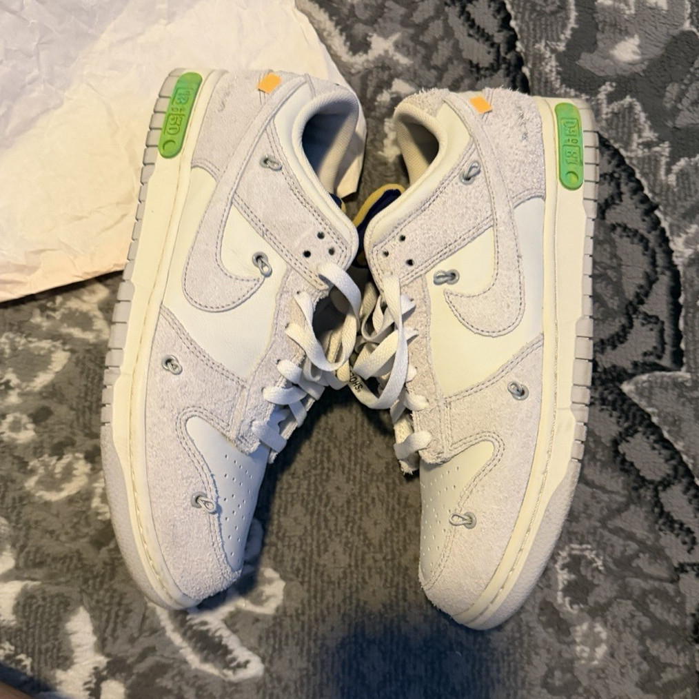 Nike Dunk Low Off-White Lot 13 of 50 Sail/Neutral Grey Suede DJ0950-106