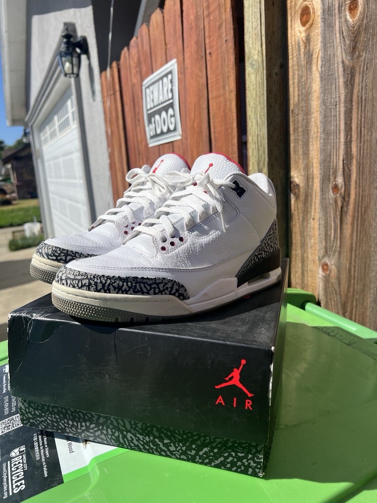 Jordan 3 White Cement 2013 Size 10