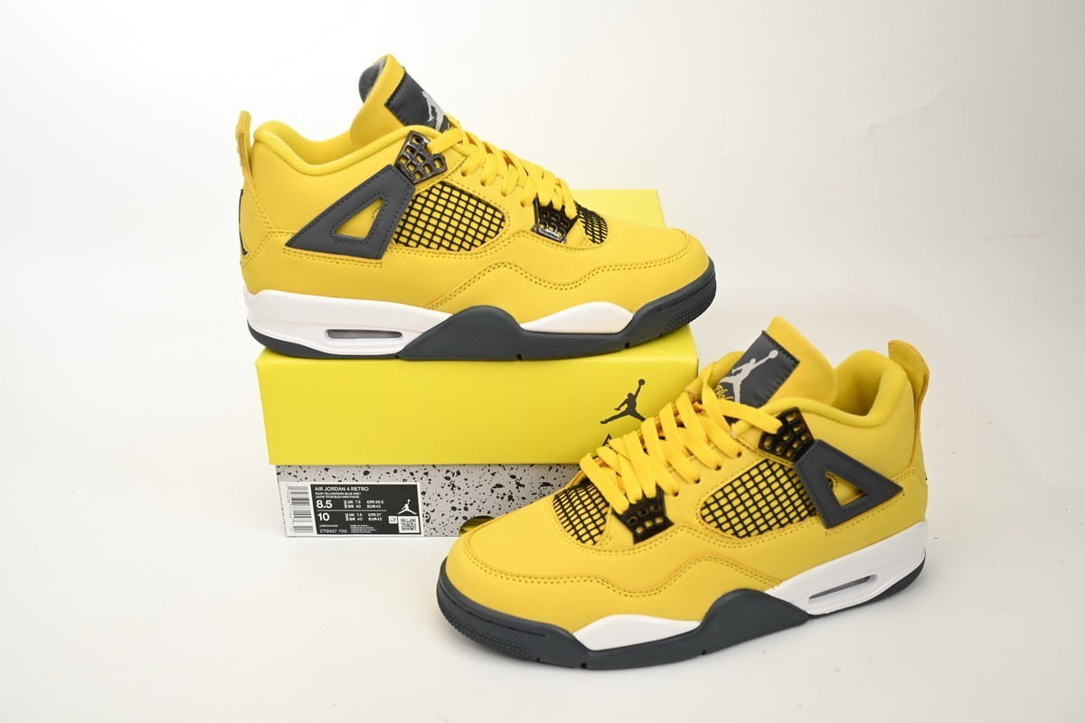 Jordan 4 Retro “Tour Yellow” Men’s Mid Top Basketball Shoes