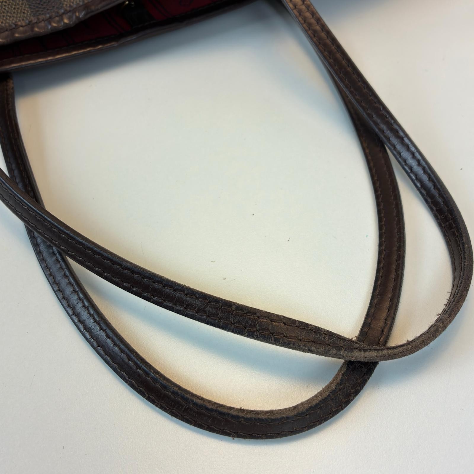 LOUIS VUITTON Neverfull MM Tote Bag N51105 Damier canvas Brown