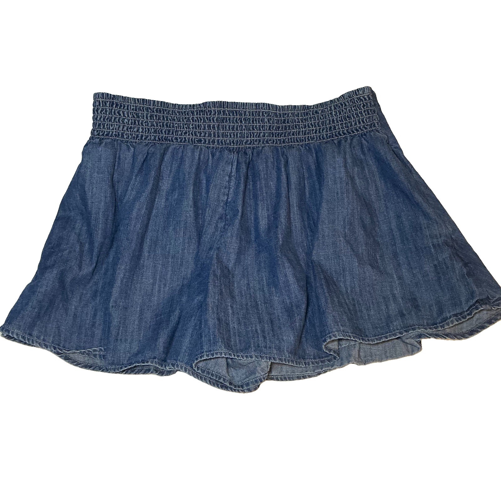 Free People We The Free Paradise Found Denim Skort Mini Skirt Mid Indigo Medium
