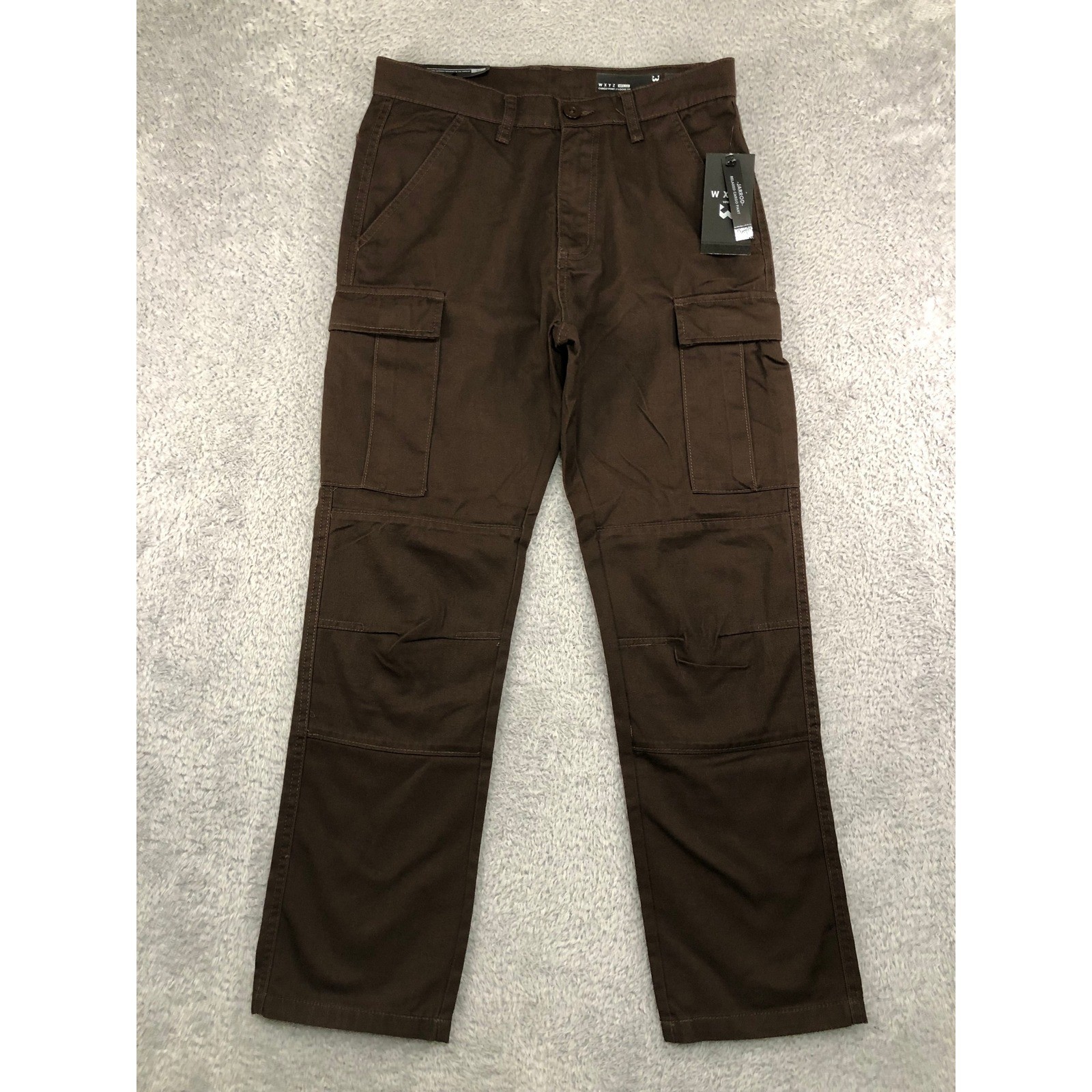 WXYZ Pant Men 30×29 Brown NWT Jarrod Relaxed Cargo Pant Loose Fit