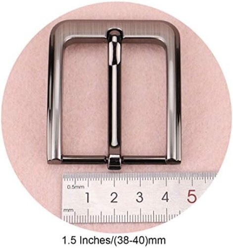 1.5 Inches (38-40 Mm) Belt Buckle Single Prong Square Replacement Buckle for Men