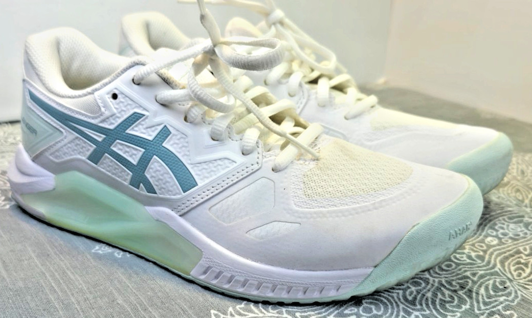 Asics Womens Gel Dedicate 6 1042A235 White Running Shoes Sneakers Size 6W
