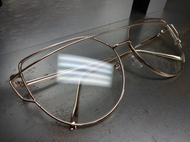 New Classy Elegant VINTAGE RETRO CAT EYE Style Clear Lens EYE GLASSES Gold Frame