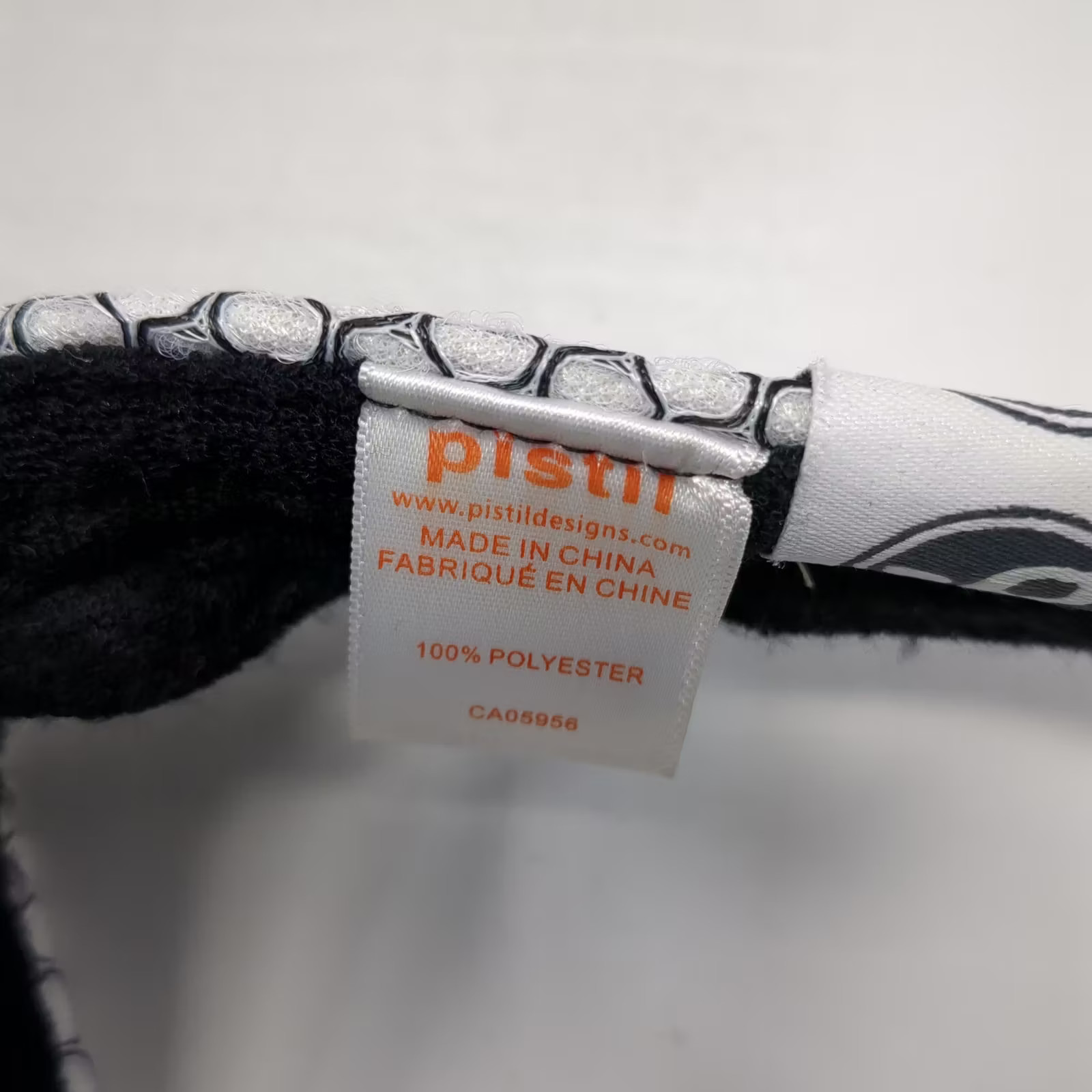 Pistil Visor Hat White Black Honeycomb Mesh Polyester Slideback OS Adjustable