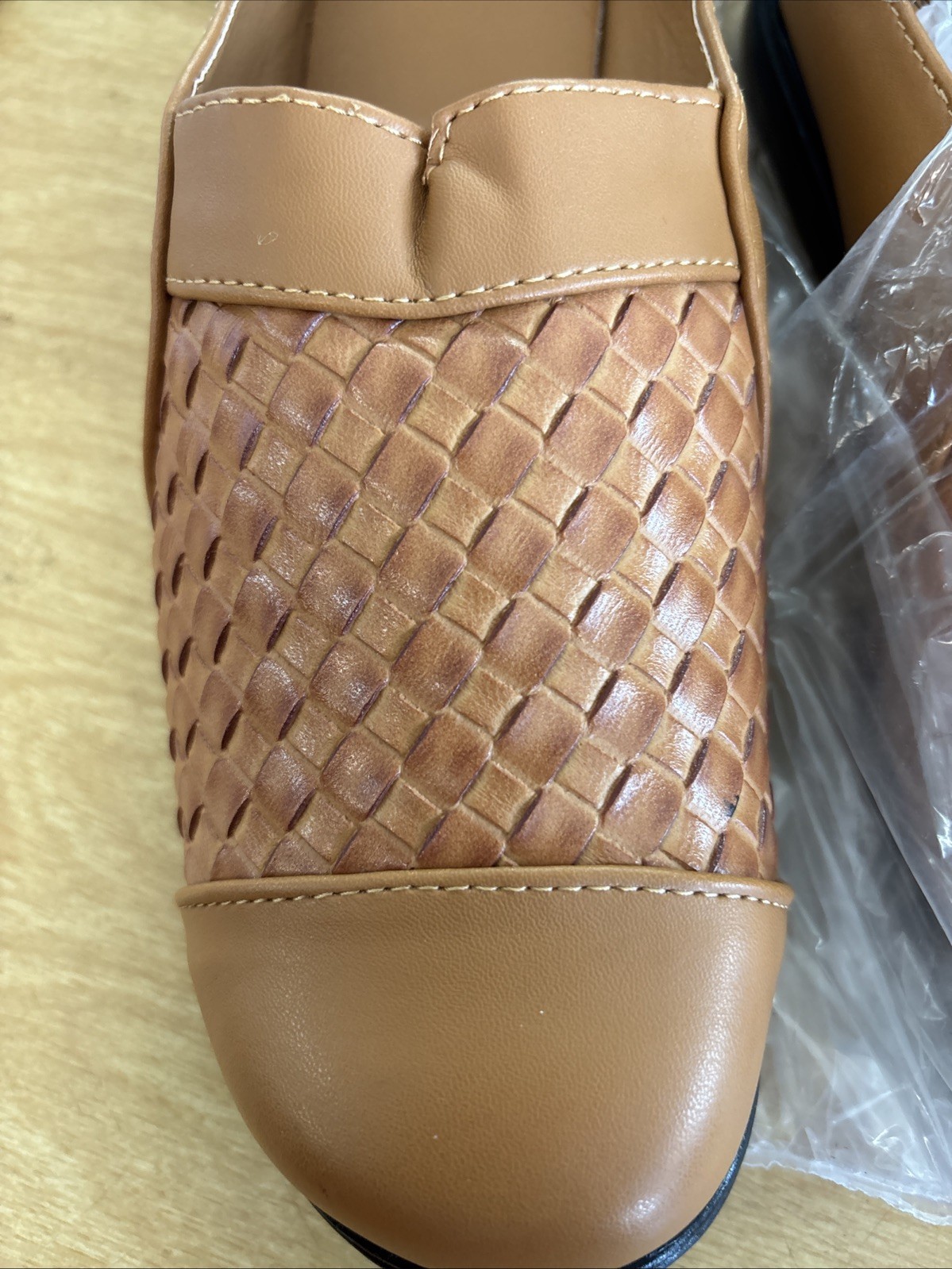 Ladies Faux Leather Size 7w Slipons Super Soft