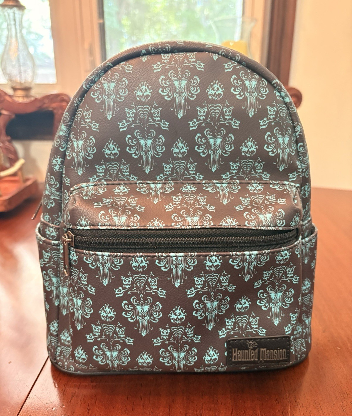 Loungefly Disney Haunted Mansion wallpaper Mini Backpack
