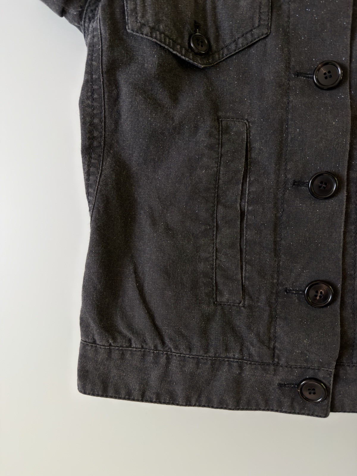 Ann Demeulemeester Glitter Trucker Jacket (Size 38) A/W 2000 Runway