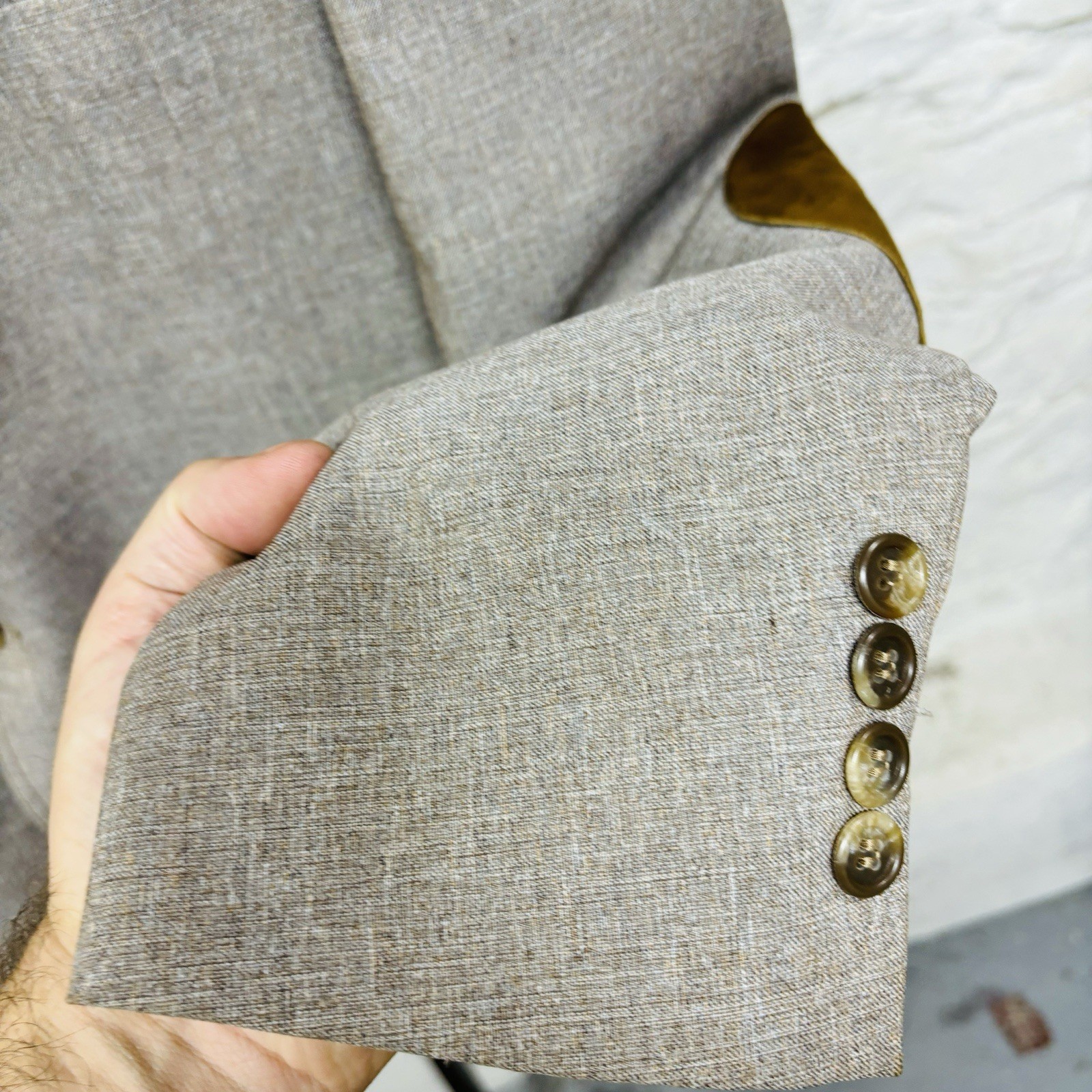 Sheplers The Plainsman Blazer Sport Coat 42L Western Faux Suede Elbow Patches