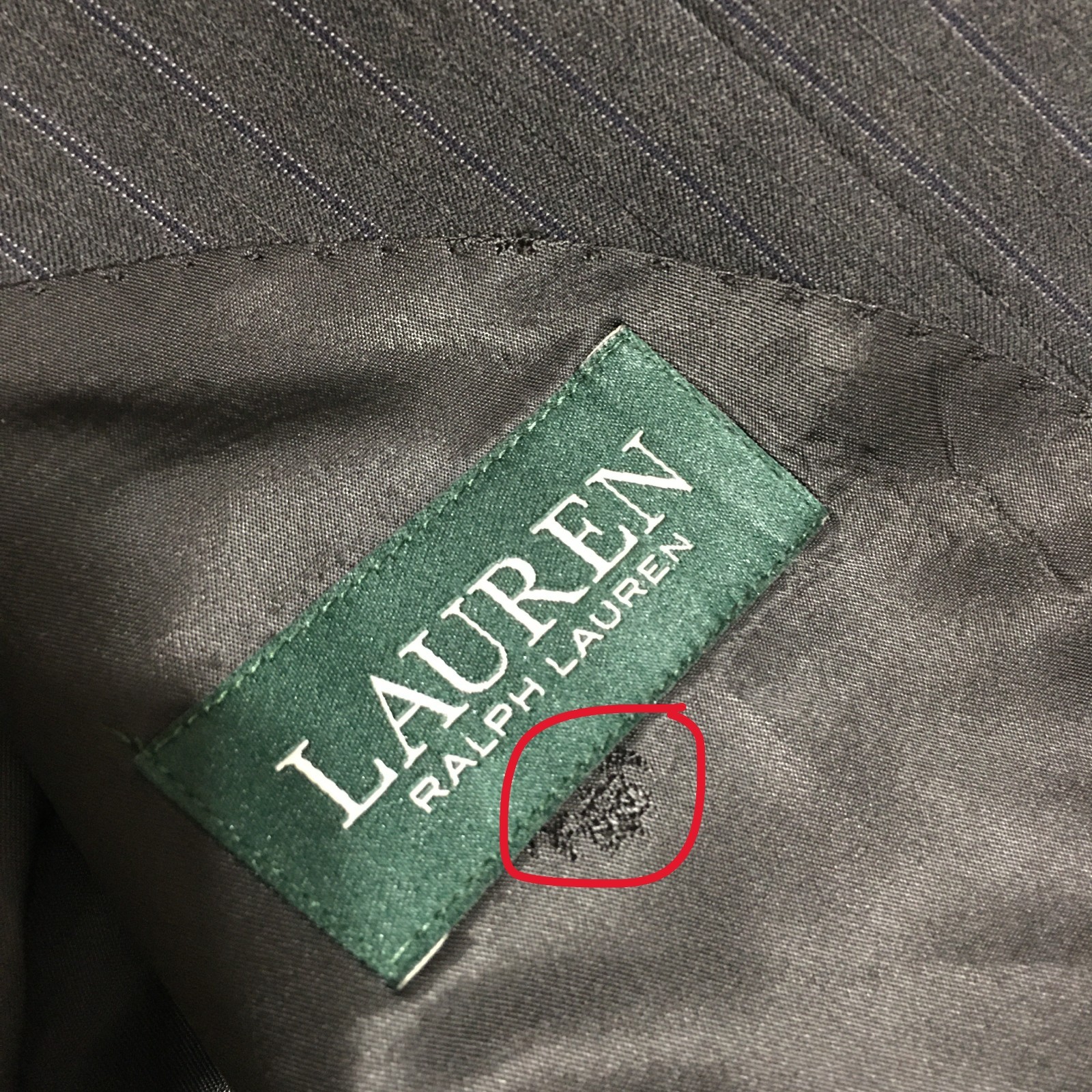 Lauren Ralph Lauren Wool 2pcs Suit Mens 44R Two Button Jacket Pants 36×29 Black