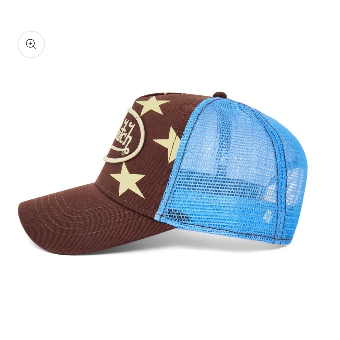 NEW Von Dutch Hat Brown Americana Patch Trucker Mesh SnapBack Cap Retro Y2K