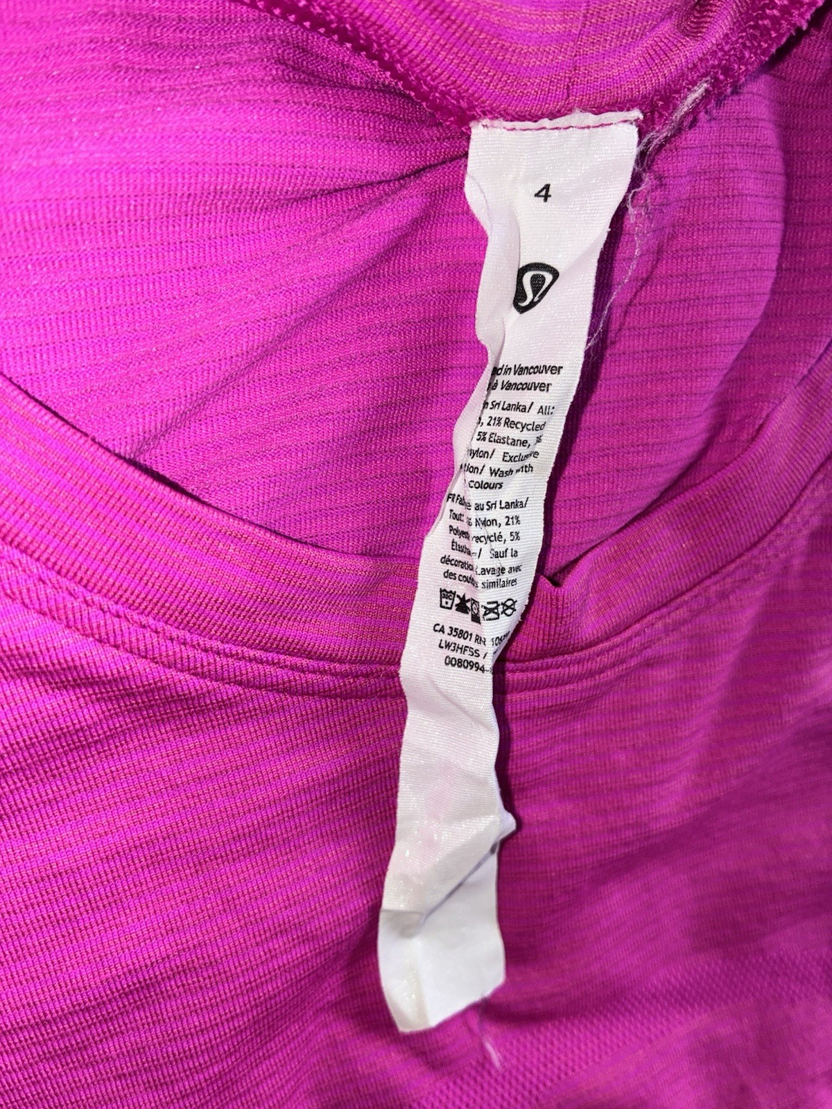 Lululemon Swiftly Tech Long Sleeve Shirt 2.0 Sonic Pink Womens Size 4