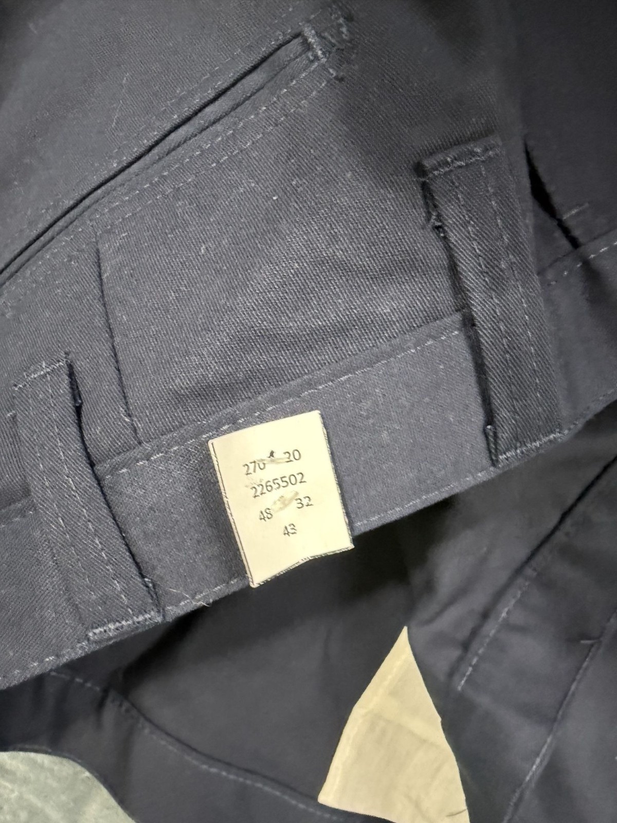 Cintas ComfortFlex Mens Navy Cargo Workwear Pants 48×32 NWT