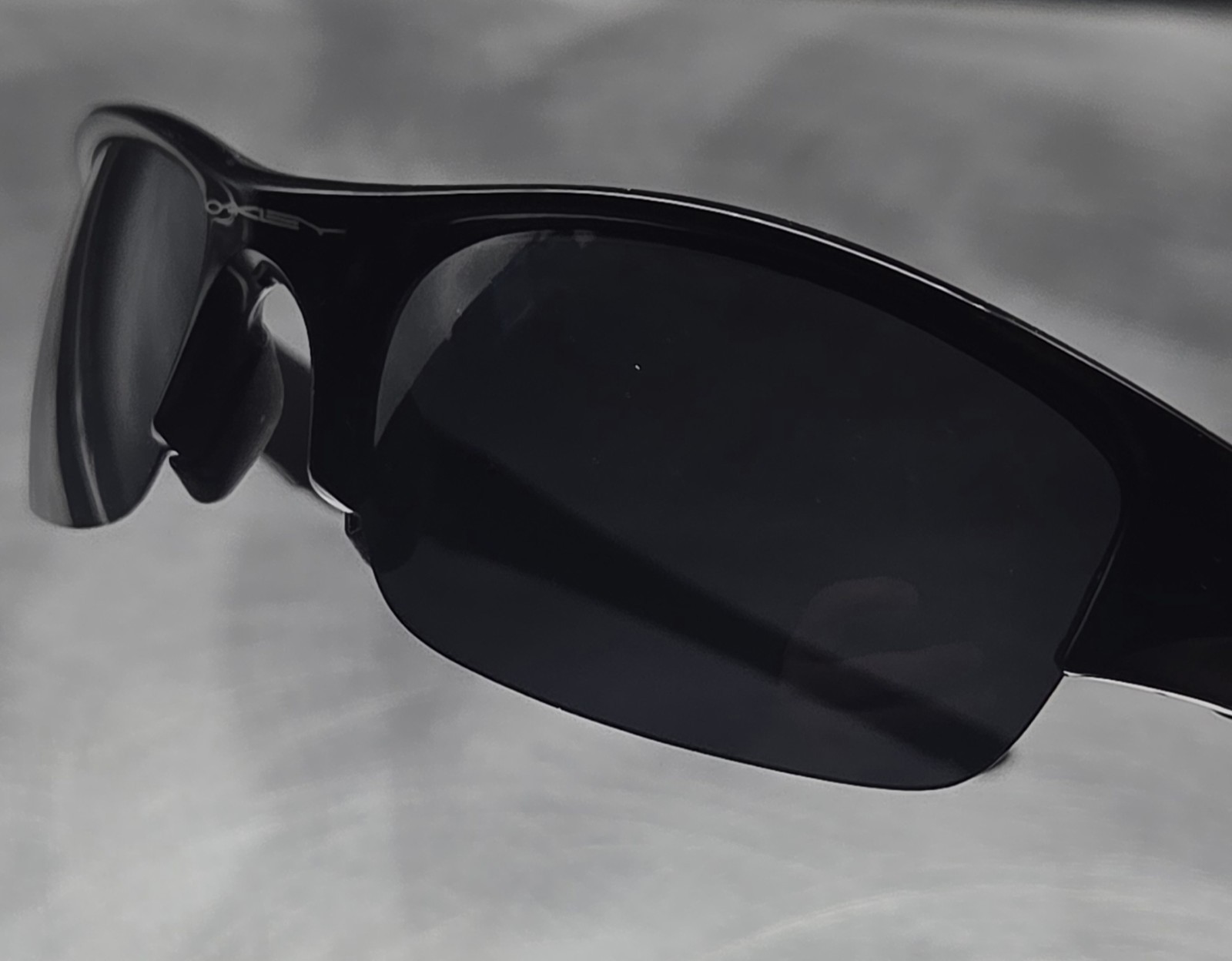 RARE OAKLEY 12-900 JET BLACK FLAK JACKET SUNGLASSES ~ New Replacement Lenses