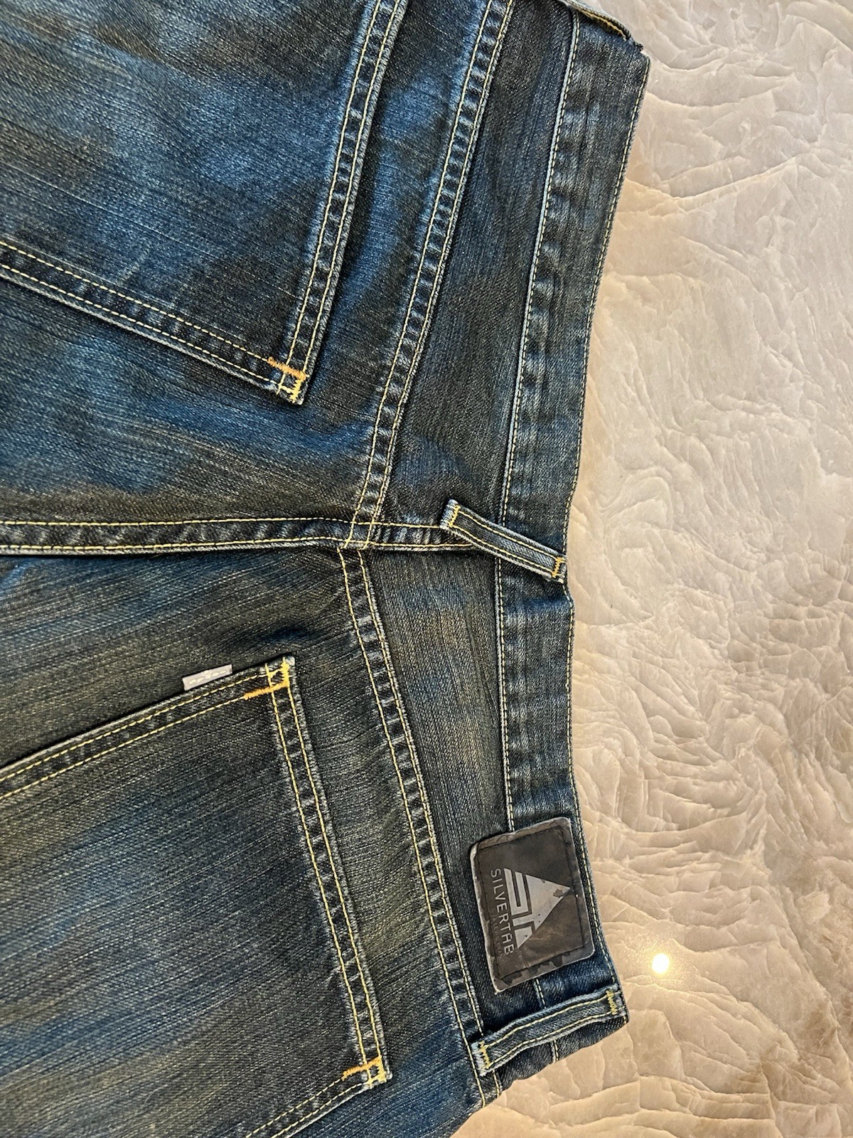 Vintage Levi’s Silvertab Baggy Jeans Men’s 36×34 Dark Blue Wide Leg Y2K