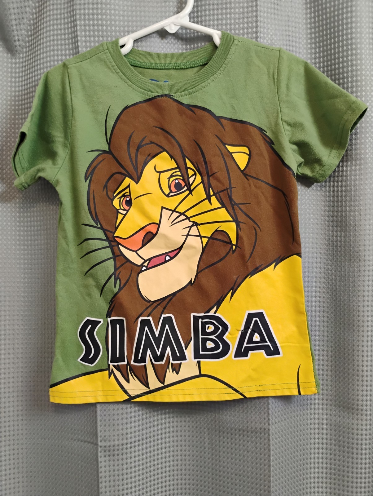 Disney Lion King SIMBA Toddler Short Sleeve T-Shirt Green Size 4T