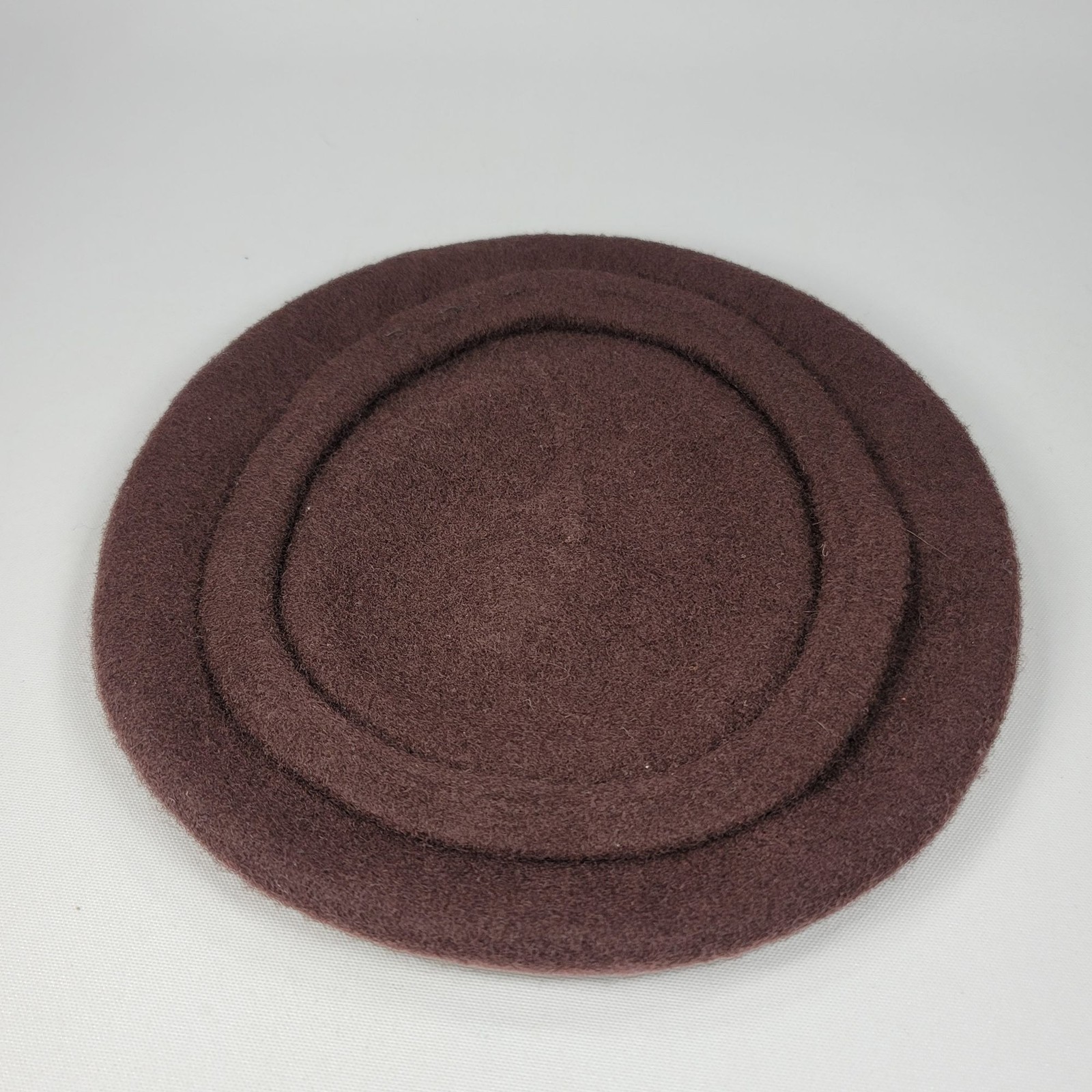 Brown Wool Beret Classic French Style Hat 100% Wool Warm & Stylish Vintage