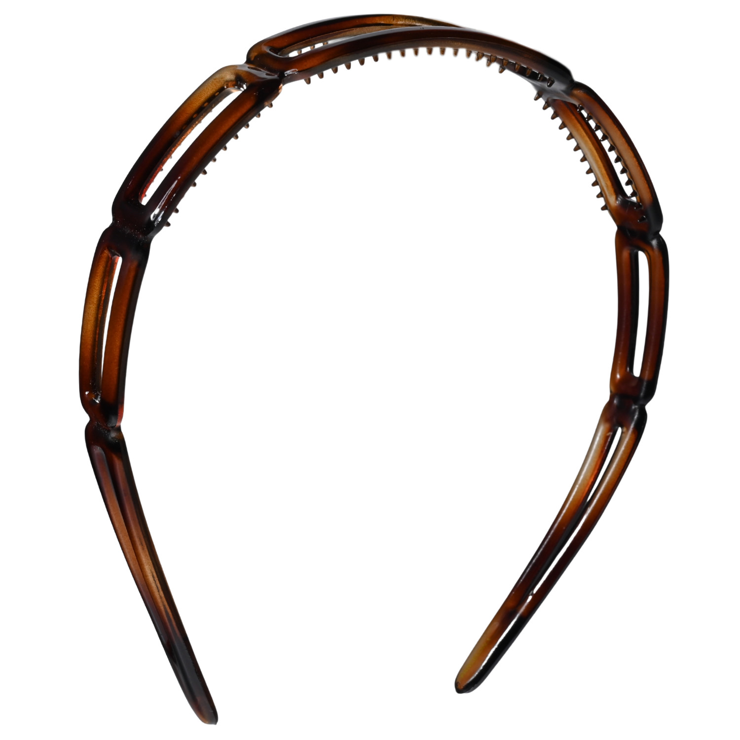 Parcelona Open Geometric Tortoise Acetate Headband French Lightweight Hairband
