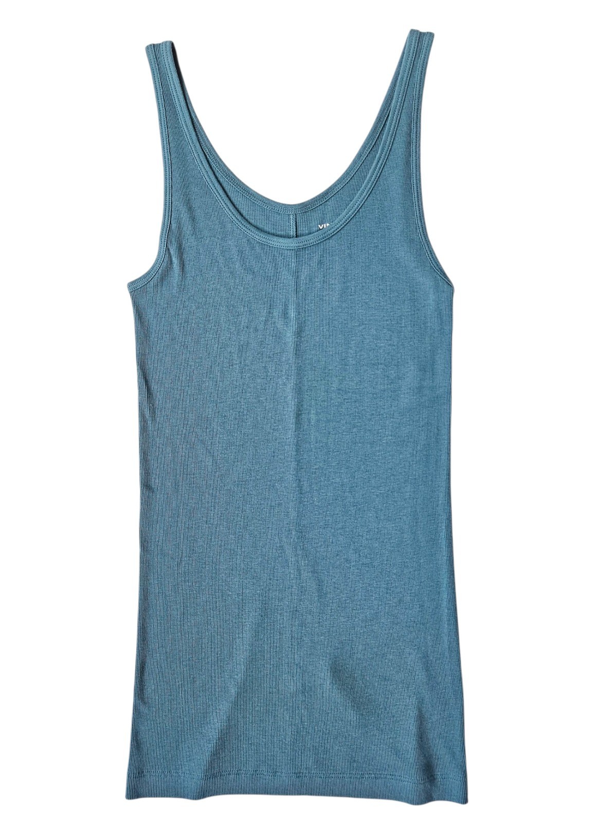 New Vince Scoop Neck Ribbed Tank Top Blue Waltz Women’s Size Small $68