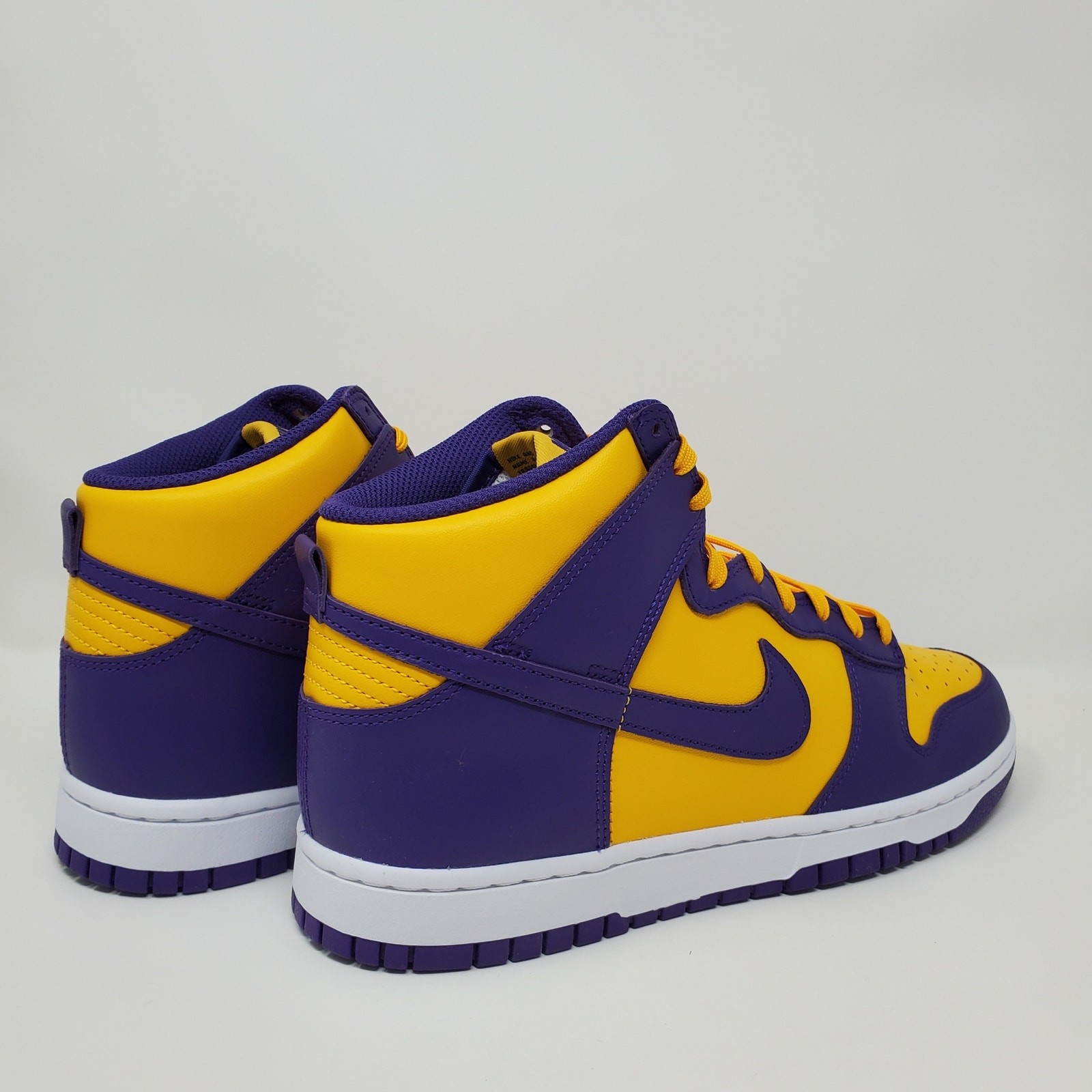 Nike Dunk High Retro Lakers DD1399-500 Yellow Purple Men’s Size 10