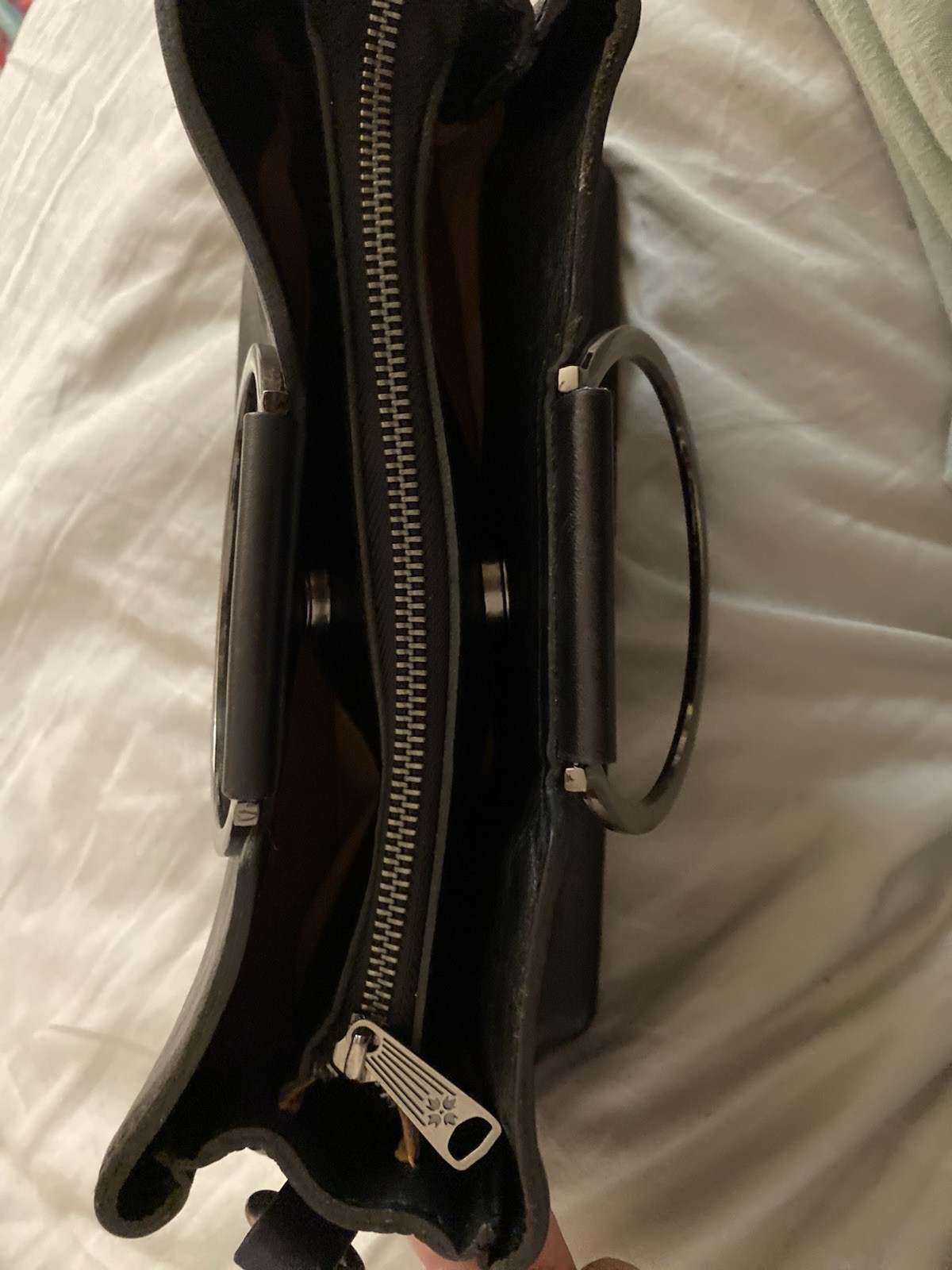 Used Patricia Nash Letter Empoli Satchel NO STRAP As Shown