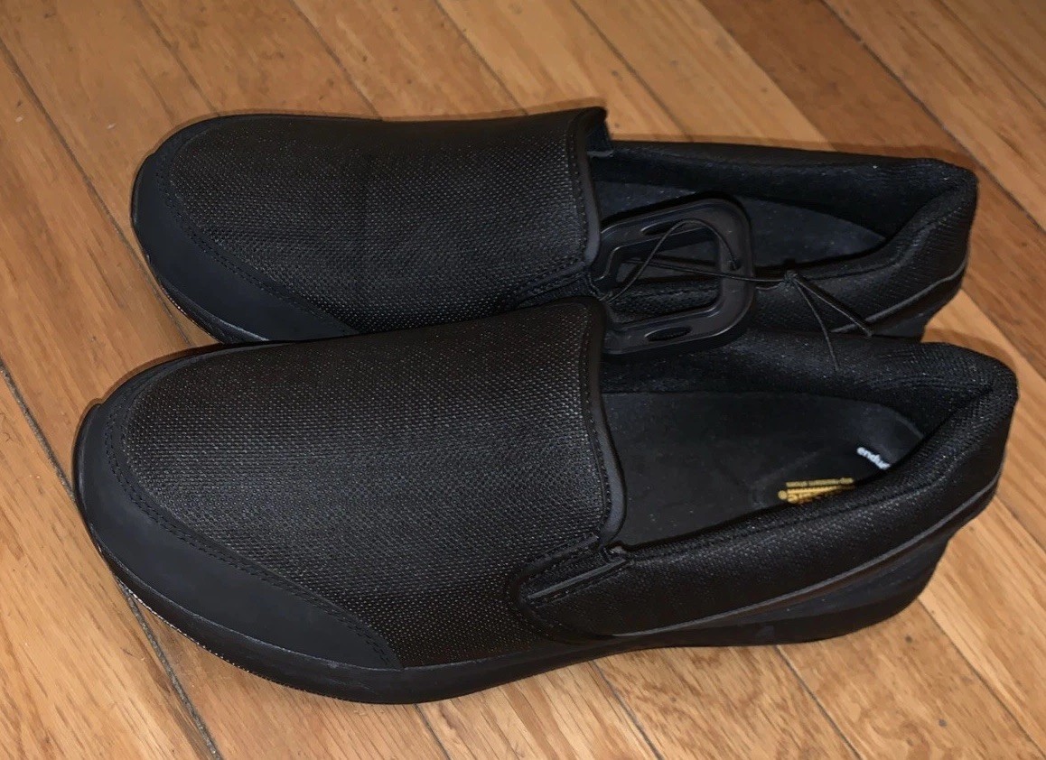 TREDSAFE – Black Sara II Slip-On & Slip Resistant Shoes – NEW! w Tags Size 10