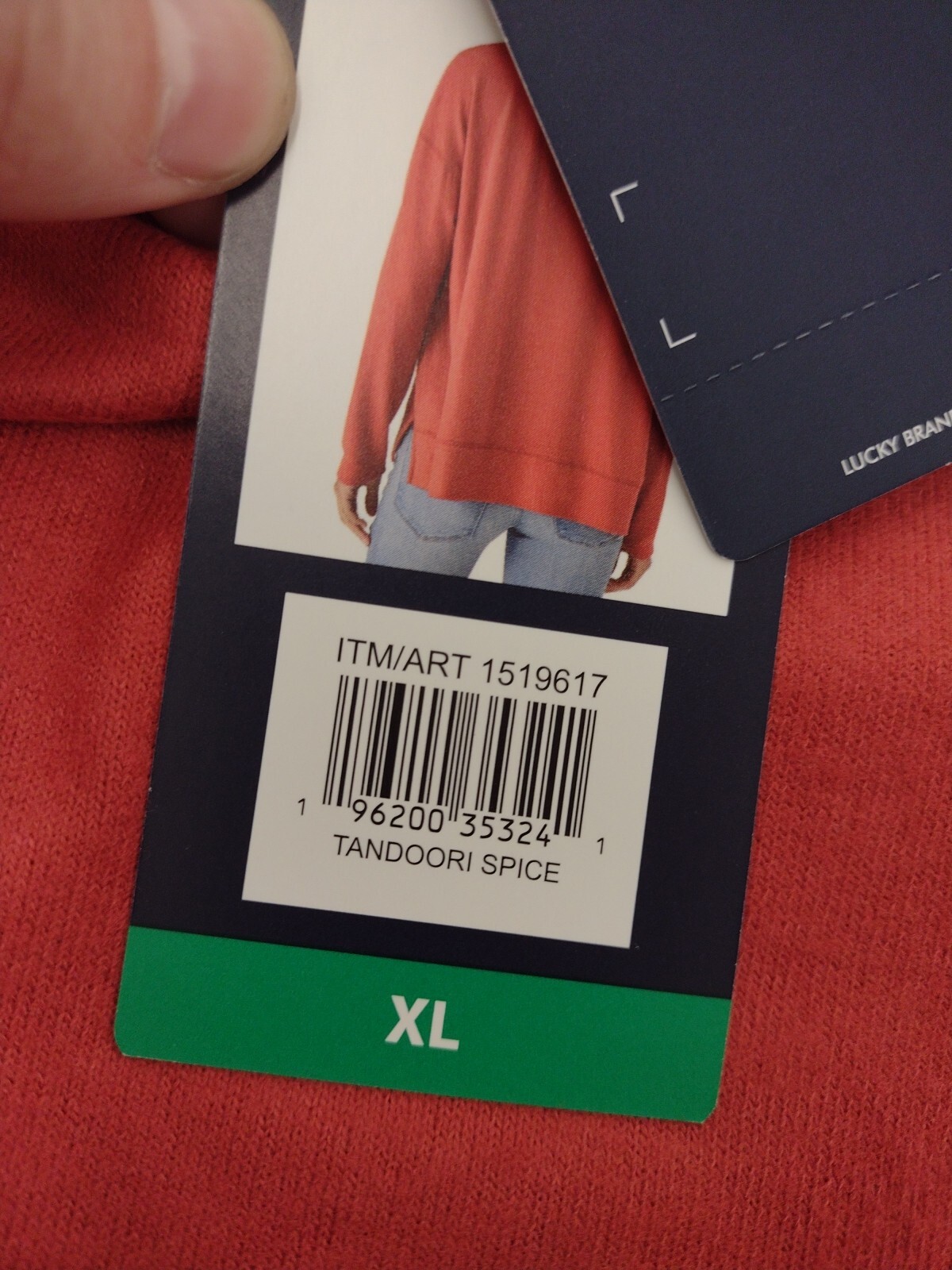 lucky brand womens long sleeve top xl
