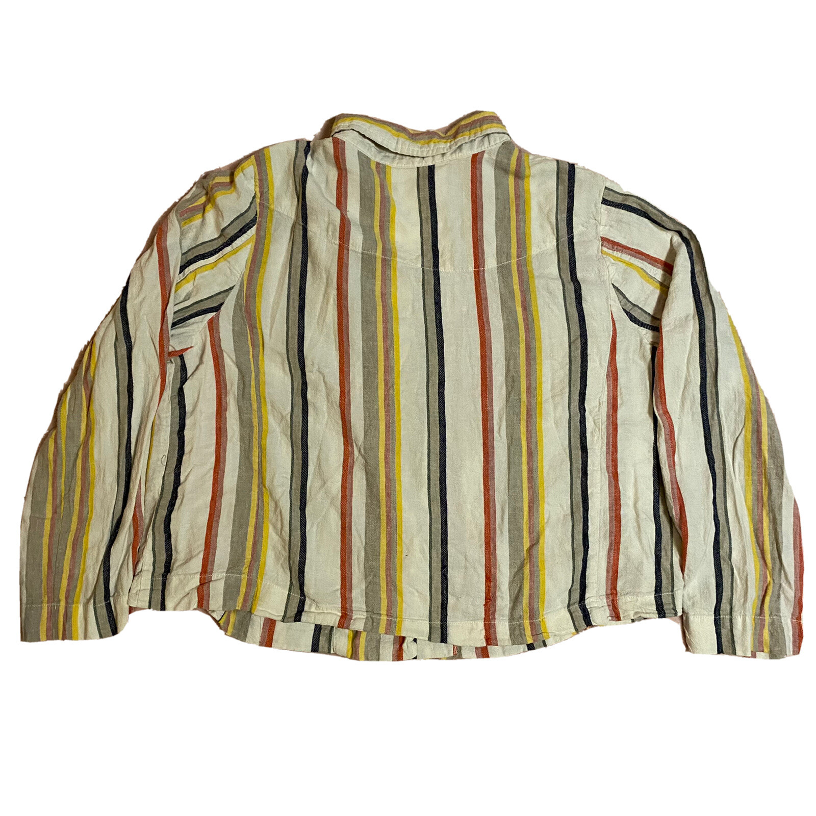 Est. 1946 Women’s Zip Up Collared Vertical Striped Long Sleeve Shirt Size 18/20W