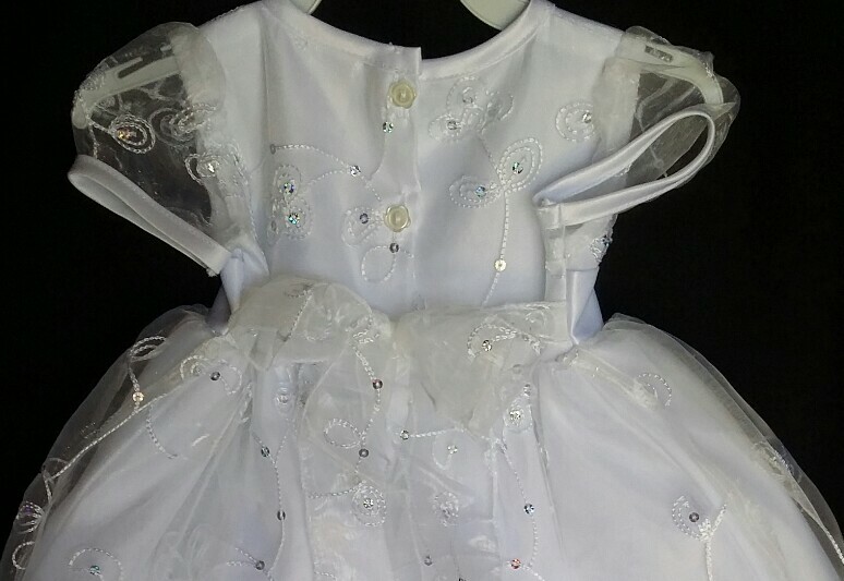 Baptism Gown,Christening Formal Dress,Flower Girl,Vestido Bautizo,Party favor,ni