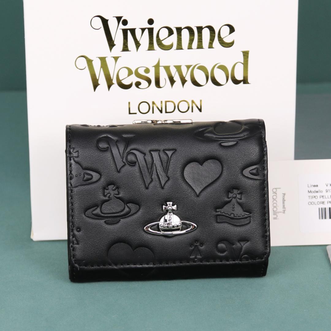 Vivienne Westwood Gamaguchi Trifold Wallet Color Black 11cm × 9cm × 3.5cm NEW