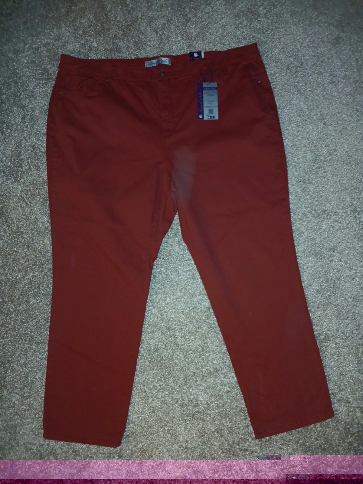 Gloria Vanderbilt Swan Series Amanda Slim Stretch Pants! Sz 24W! NWT’s
