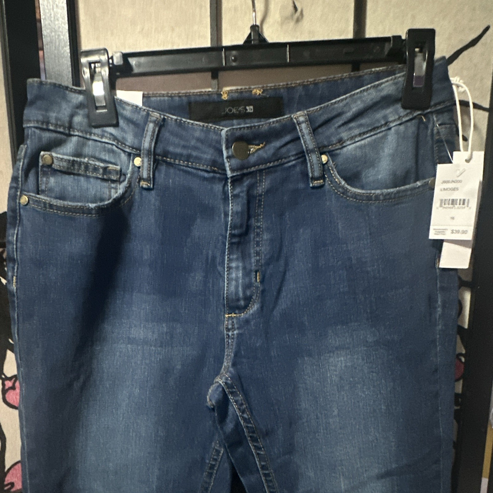 Joe’s Jeans Women’s Skinny Medium Wash Blue Denim Button Zip 5-Pocket