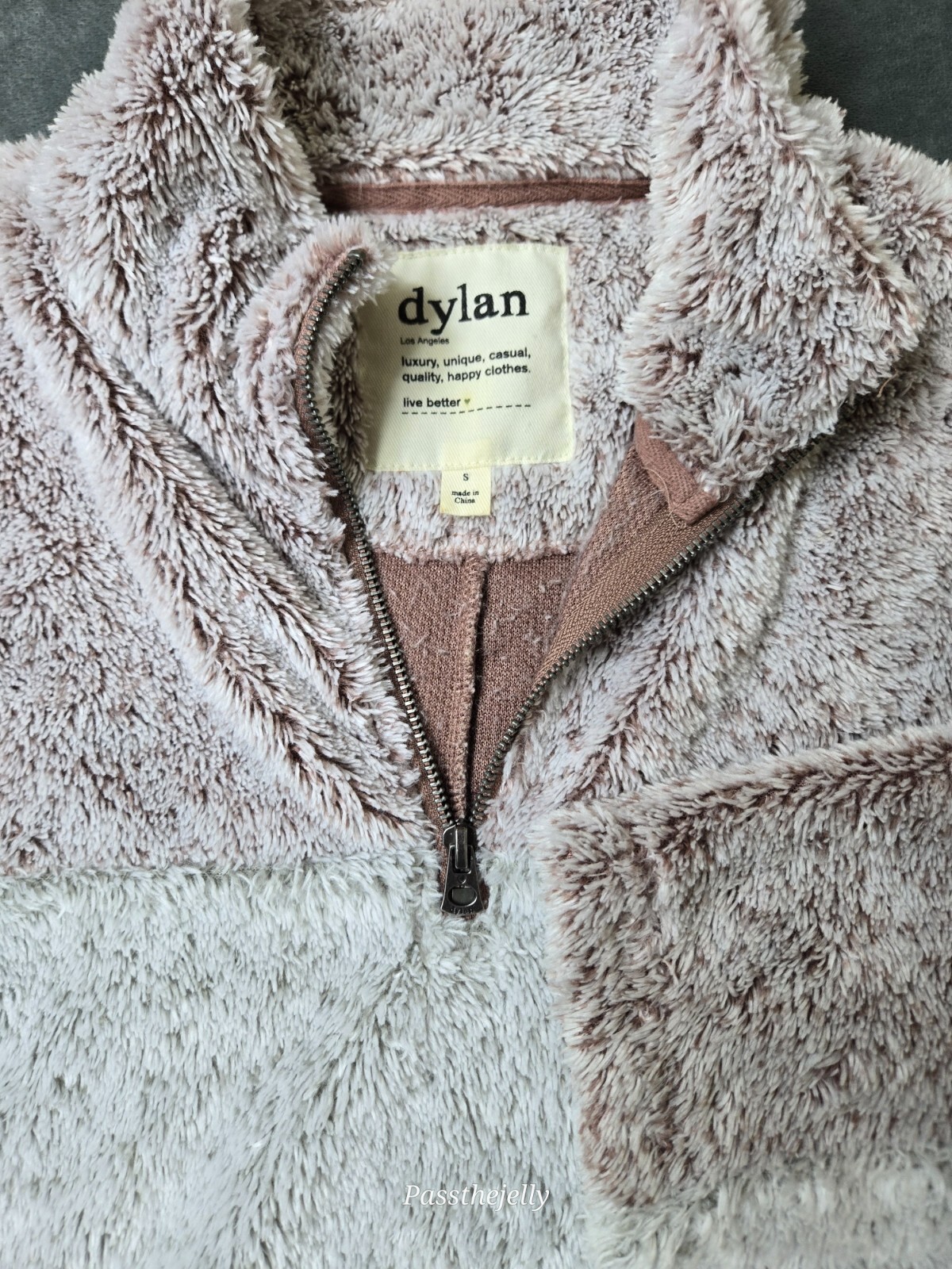 True Grit Sweater Mens Small Sherpa Cozy Dylan American Outdoor USA Colorblock