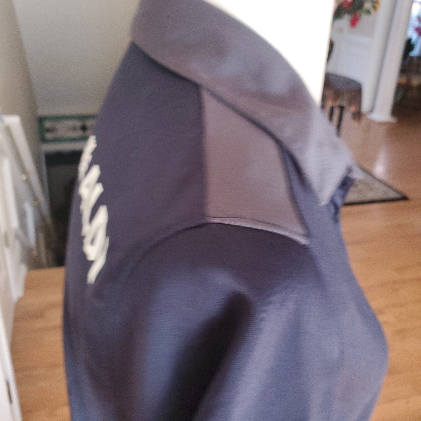 Aldi Store Womens Employee Shirt Medium Navy Gray w Logo Short Sleeve