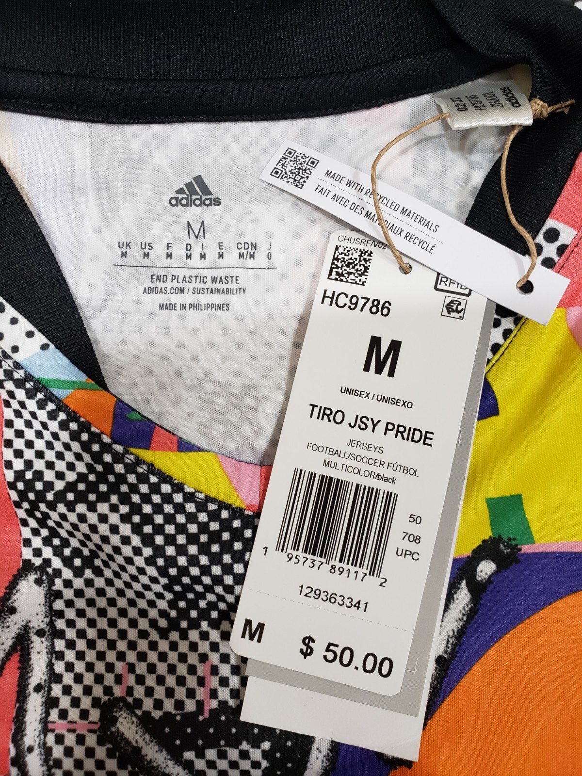adidas Tiro Pride Gender-Neutral Jersey HC9786 Multicolor