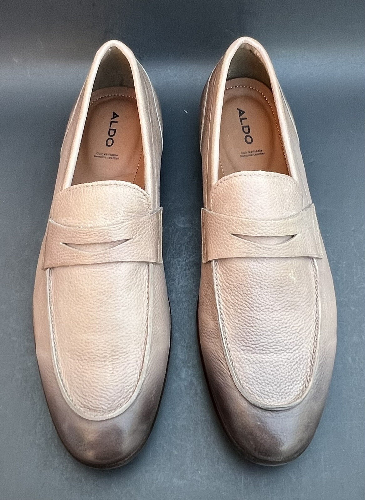 ALDO Men’s Bainville Leather Loafers Light Brown Men’s 9.5 US Size NWB