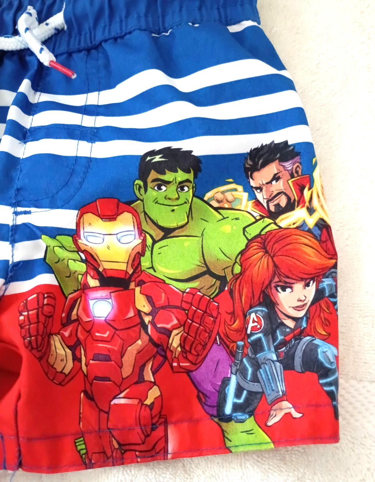 Marvel Super Heroes Toddler Swim Trunks Suit 2T From 2019 Captain America Hulk