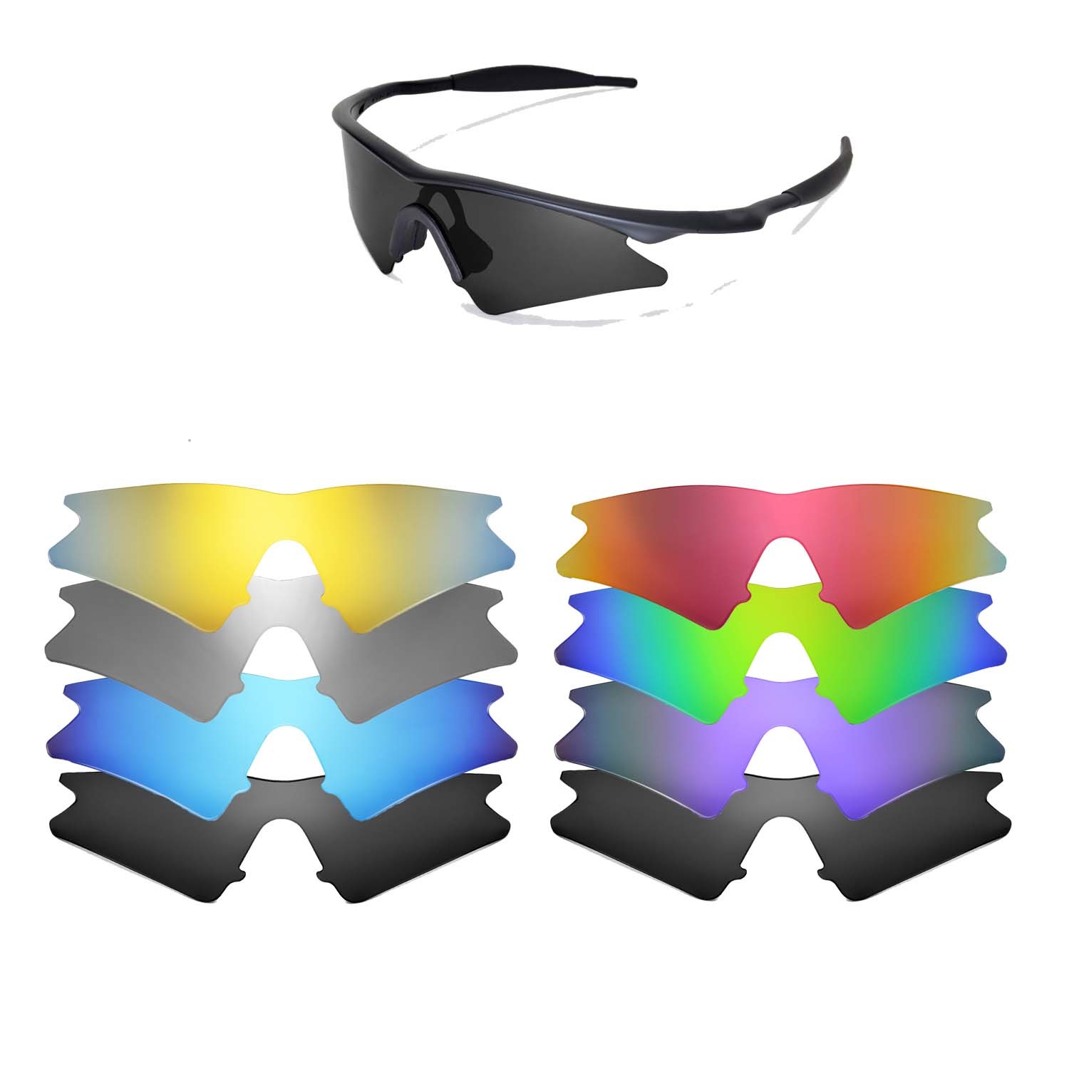 Walleva Replacement Lenses for Oakley M Frame Sweep – Multiple Options