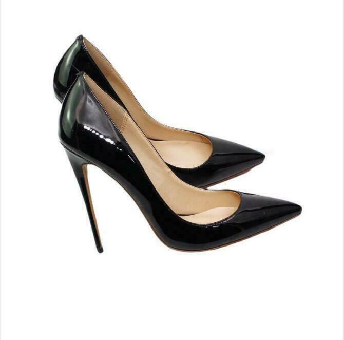 Women’s Fashion Sexy Pointed Shallow Mouth 12 Cm Super High Stiletto Heels