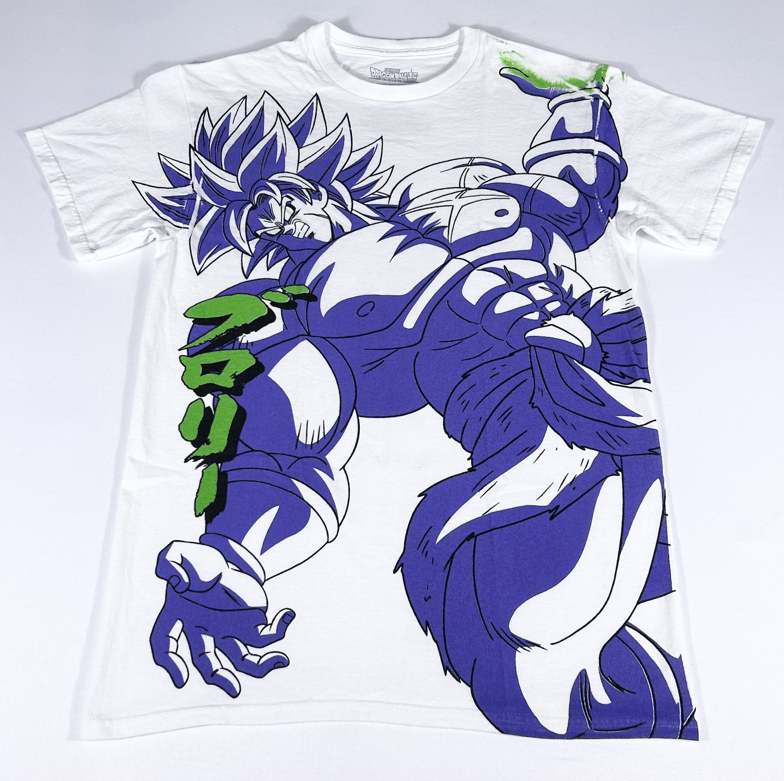 Dragon Ball Super Broly Men’s S White Toei Animation Anime Graphic T-Shirt