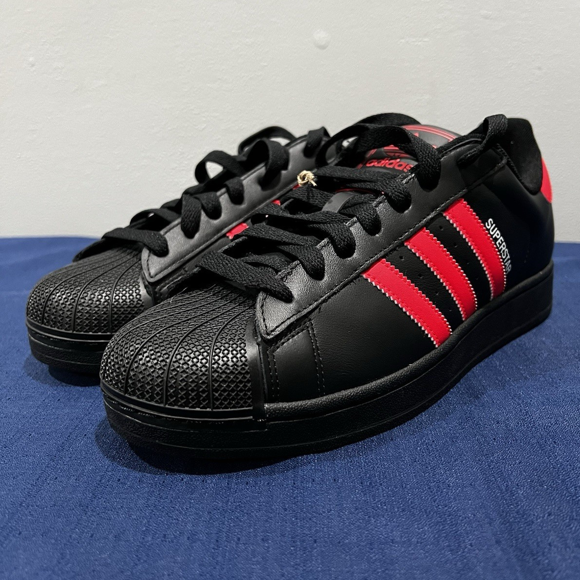 Adidas Superstar II Black/Red JQ3176 Size 12 Men’s