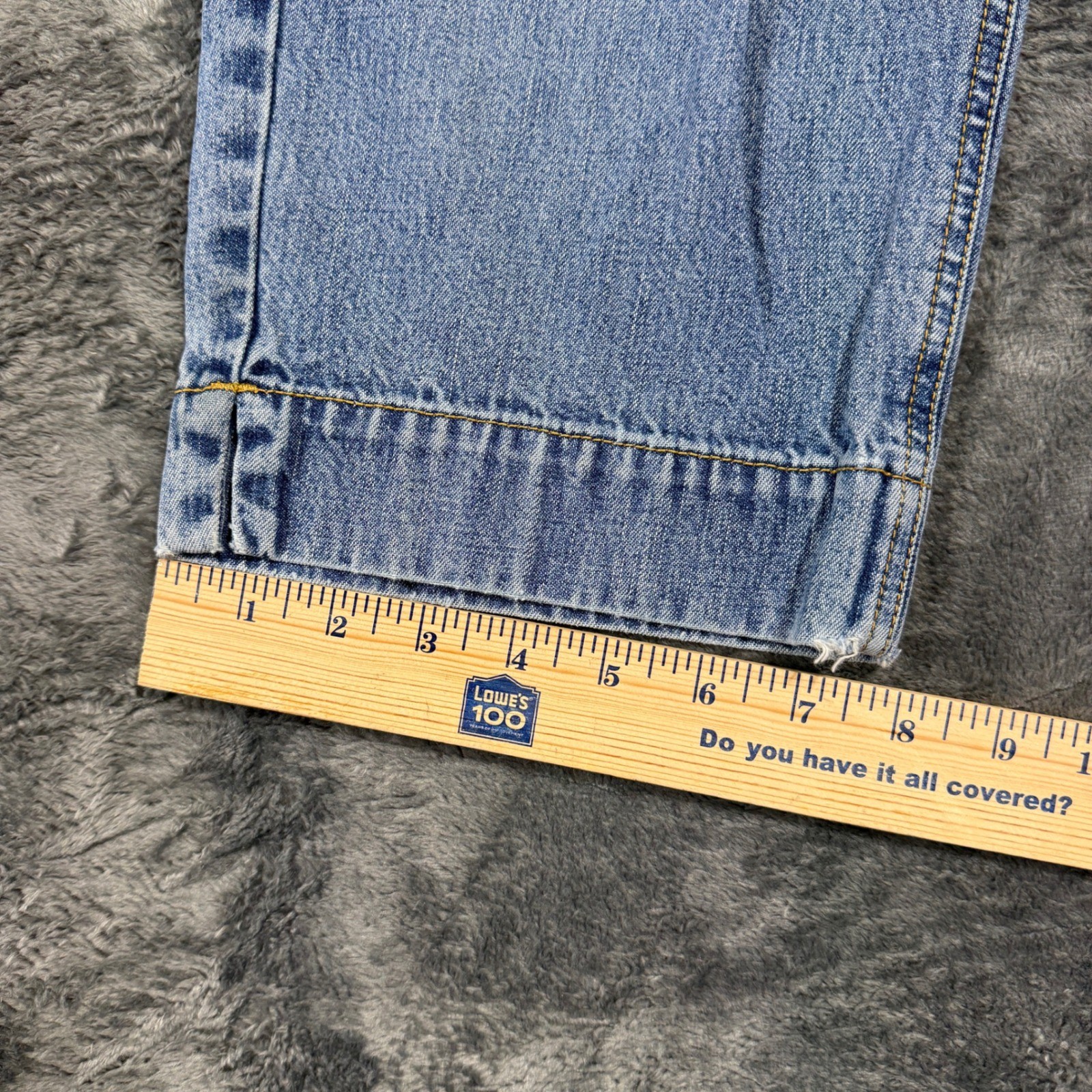 Eddie Bauer Woman’s Blue Straight Leg High Waisted Cotton Jeans Size 12
