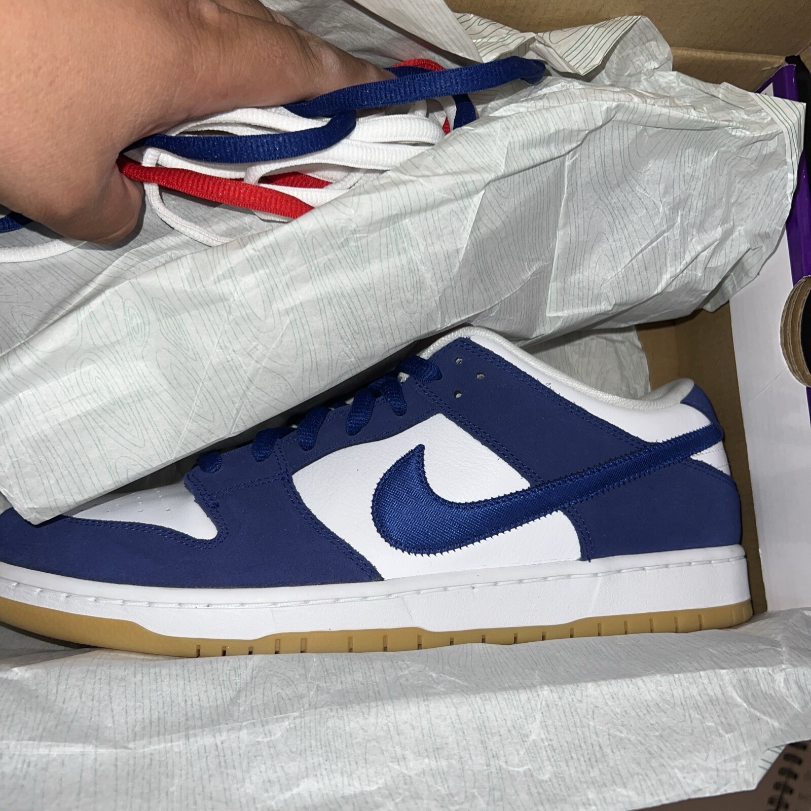 Size 13 – Nike SB Dunk Low Los Angeles Dodgers