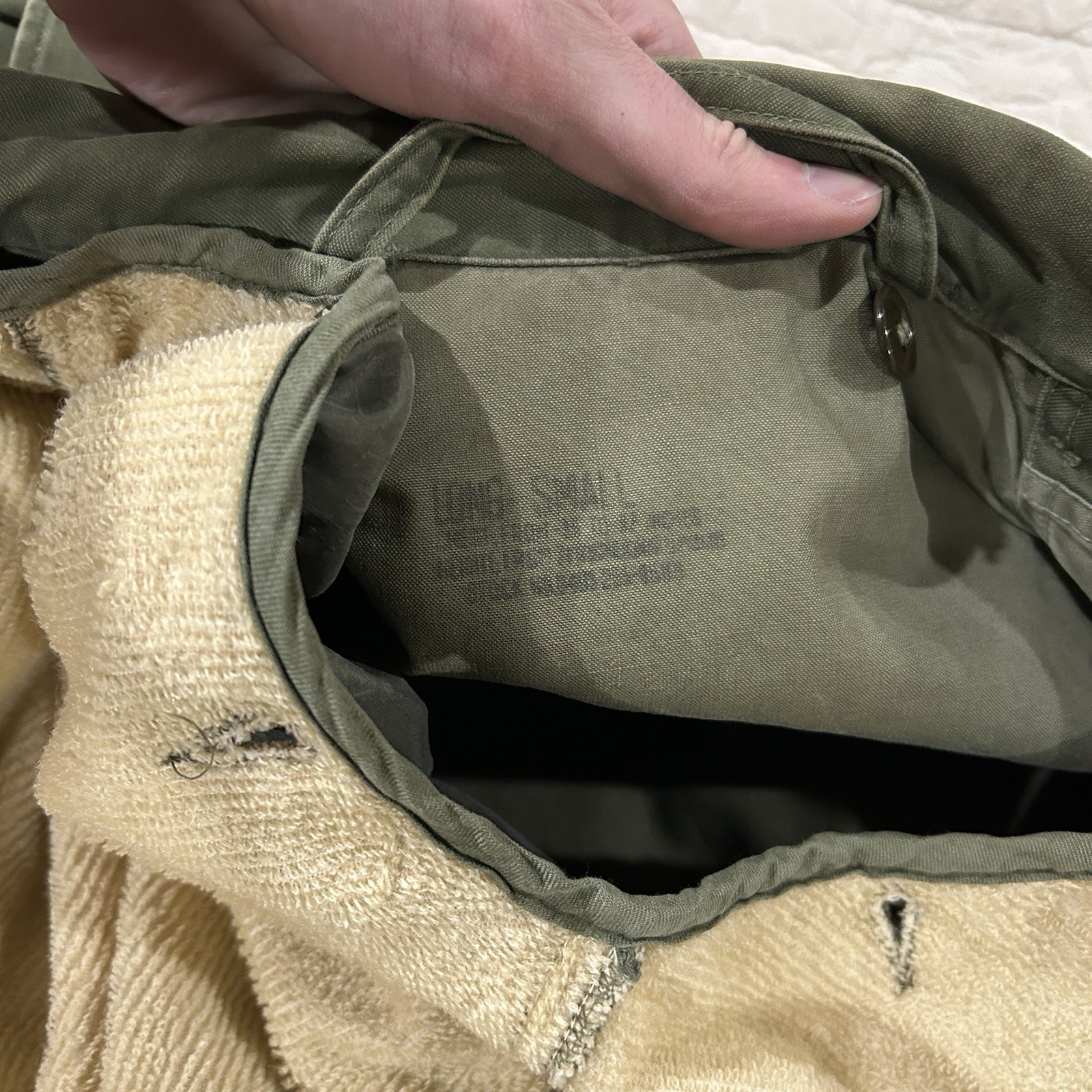 Vintage 1950s US Army M-51 Field Jacket Small Long w/ Liner Korean War