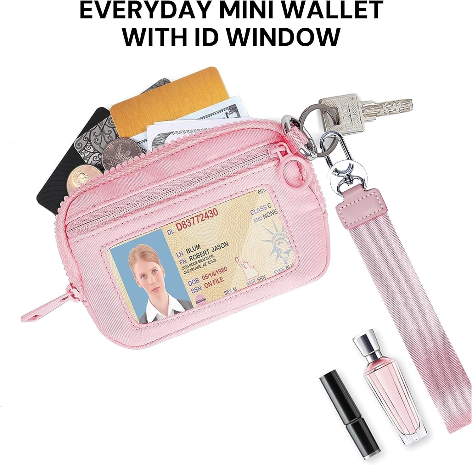 Lightweight Nylon Wristlet Wallet for Women – Perfect for Travel & Errands